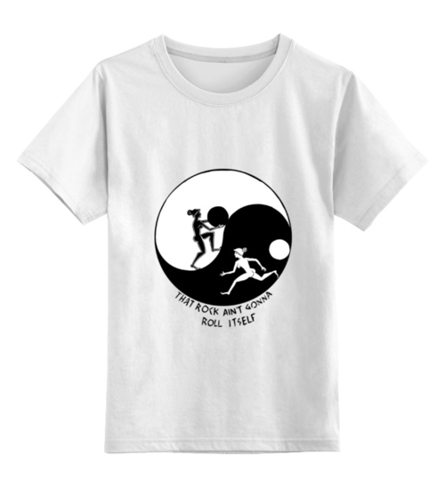 Заказать детскую футболку в Москве. Детская футболка классическая унисекс Инь Ян от Max Movko - готовые дизайны и нанесение принтов.