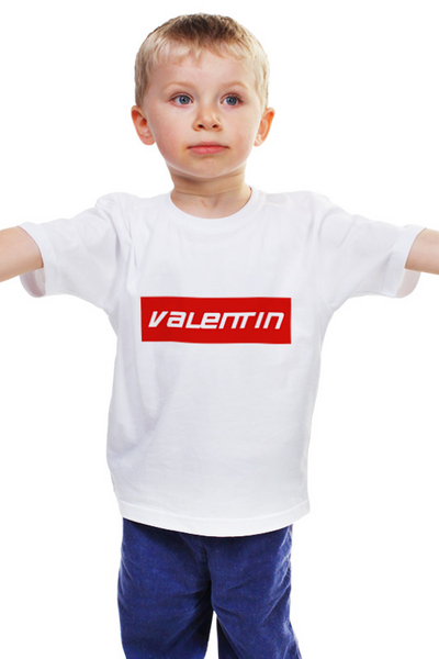 Заказать детскую футболку в Москве. Детская футболка классическая унисекс Valentin от THE_NISE  - готовые дизайны и нанесение принтов.