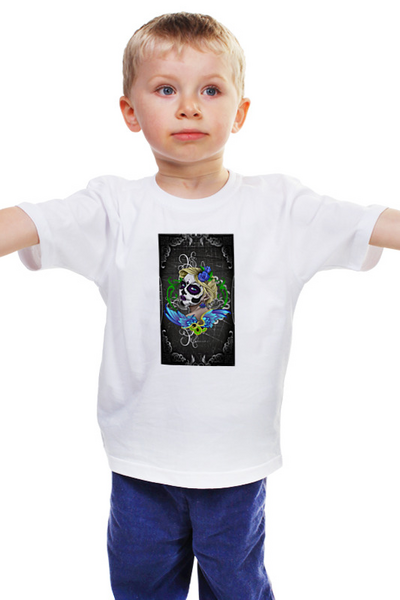 Заказать детскую футболку в Москве. Детская футболка классическая унисекс Los Muertos от Дана Столыпина - готовые дизайны и нанесение принтов.