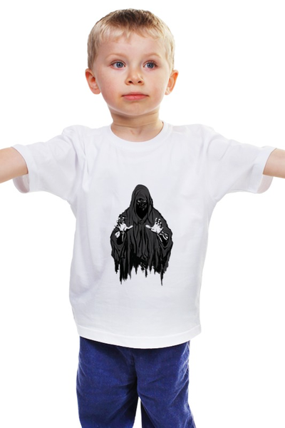 Заказать детскую футболку в Москве. Детская футболка классическая унисекс Зло в плаще от YellowCloverShop - готовые дизайны и нанесение принтов.
