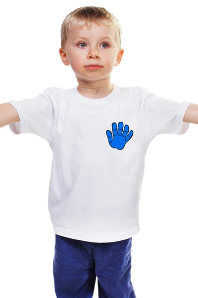 Заказать детскую футболку в Москве. Детская футболка классическая унисекс Poppy Playtime - рука Хагги Вагги от weeert - готовые дизайны и нанесение принтов.