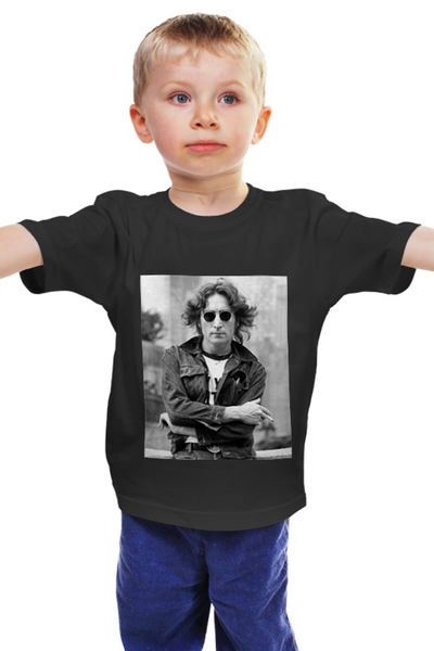 Заказать детскую футболку в Москве. Детская футболка классическая унисекс Джон Леннон  от nazarby - готовые дизайны и нанесение принтов.