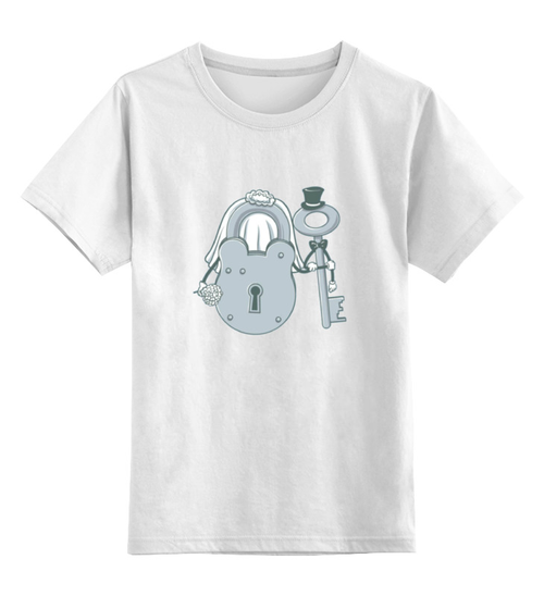 Заказать детскую футболку в Москве. Детская футболка классическая унисекс Невеста и Жених от Mily - готовые дизайны и нанесение принтов.