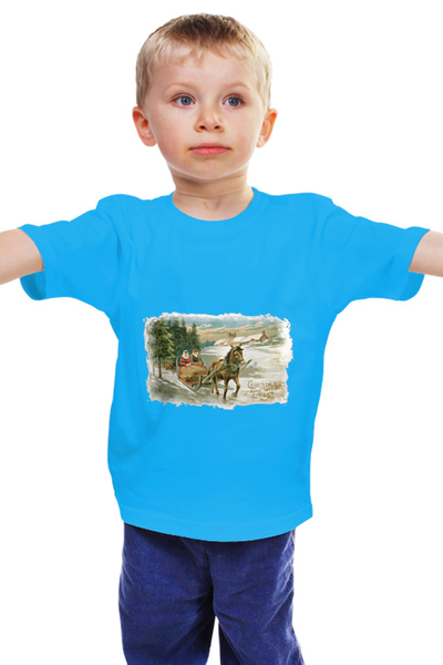 Заказать детскую футболку в Москве. Детская футболка классическая унисекс салазки от Сасок - готовые дизайны и нанесение принтов.