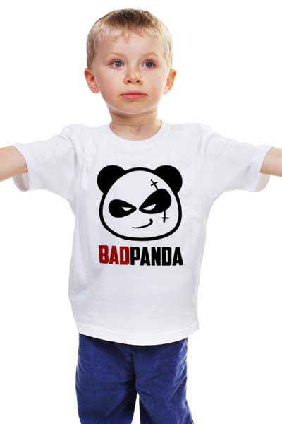 Заказать детскую футболку в Москве. Детская футболка классическая унисекс Bad Panda от Leichenwagen - готовые дизайны и нанесение принтов.