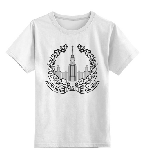 Заказать детскую футболку в Москве. Детская футболка классическая унисекс T2 Alma Mater от AR Print - готовые дизайны и нанесение принтов.