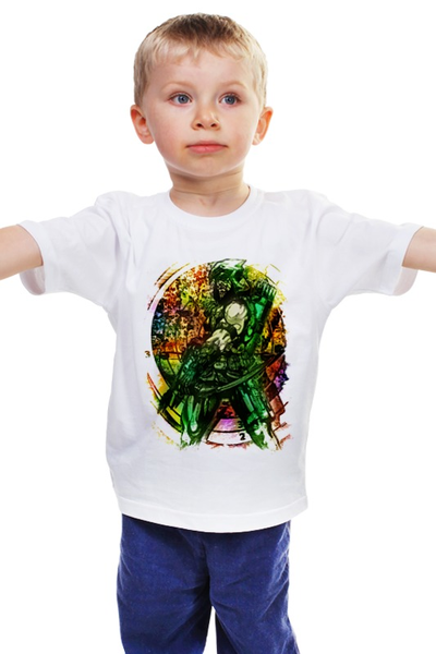 Заказать детскую футболку в Москве. Детская футболка классическая унисекс Pop Art от ___Maks___ПоповLP . - готовые дизайны и нанесение принтов.