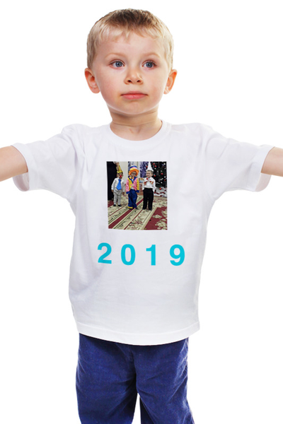 Заказать детскую футболку в Москве. Детская футболка классическая унисекс 2019 Новый год от yaguar1920 - готовые дизайны и нанесение принтов.