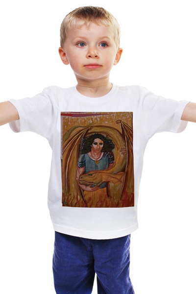 Заказать детскую футболку в Москве. Детская футболка классическая унисекс Повелитель Драконов от Mulan  - готовые дизайны и нанесение принтов.