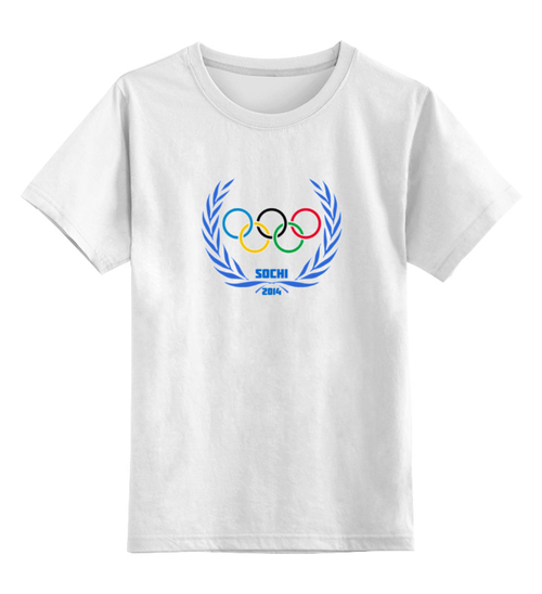 Заказать детскую футболку в Москве. Детская футболка классическая унисекс Sochi 2014 от Novikov Pro - готовые дизайны и нанесение принтов.