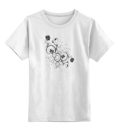 Заказать детскую футболку в Москве. Детская футболка классическая унисекс Цветы  от veliar - готовые дизайны и нанесение принтов.