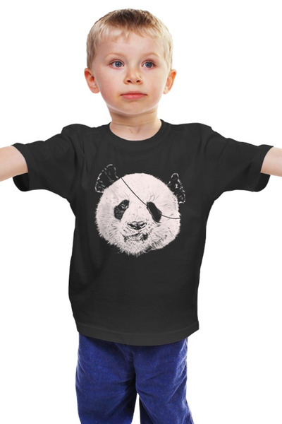 Заказать детскую футболку в Москве. Детская футболка классическая унисекс Панда Пират от printik - готовые дизайны и нанесение принтов.