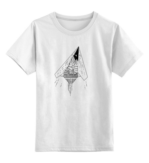 Заказать детскую футболку в Москве. Детская футболка классическая унисекс Сказочный замок от ISliM - готовые дизайны и нанесение принтов.