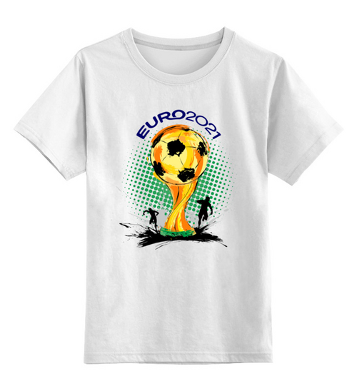 Заказать детскую футболку в Москве. Детская футболка классическая унисекс ✪ЕВРО-2021✪ от balden - готовые дизайны и нанесение принтов.
