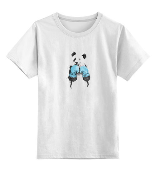 Заказать детскую футболку в Москве. Детская футболка классическая унисекс Панда боксер от Антонио Венце - готовые дизайны и нанесение принтов.