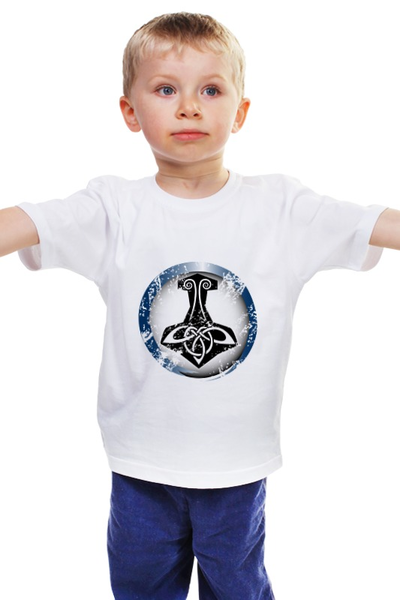 Заказать детскую футболку в Москве. Детская футболка классическая унисекс Без названия от shop-viking - готовые дизайны и нанесение принтов.