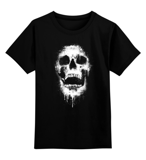 Заказать детскую футболку в Москве. Детская футболка классическая унисекс Череп от skull - готовые дизайны и нанесение принтов.