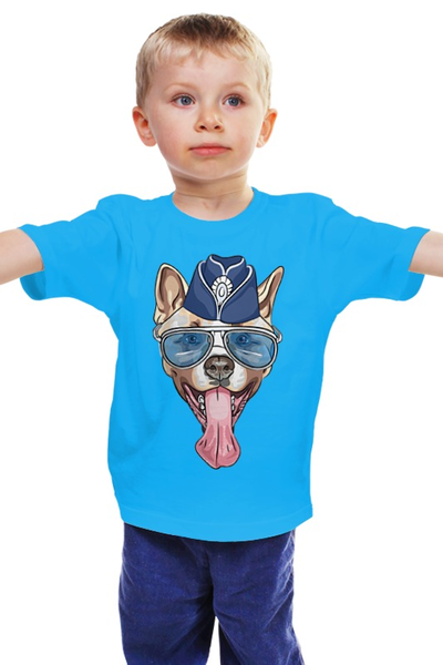 Заказать детскую футболку в Москве. Детская футболка классическая унисекс Собака от Ирина - готовые дизайны и нанесение принтов.