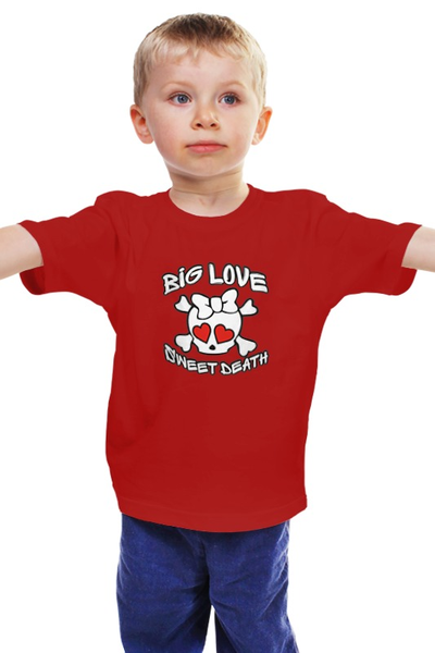 Заказать детскую футболку в Москве. Детская футболка классическая унисекс Большая Любовь - Сладкая смерть от Djimas Leonki - готовые дизайны и нанесение принтов.