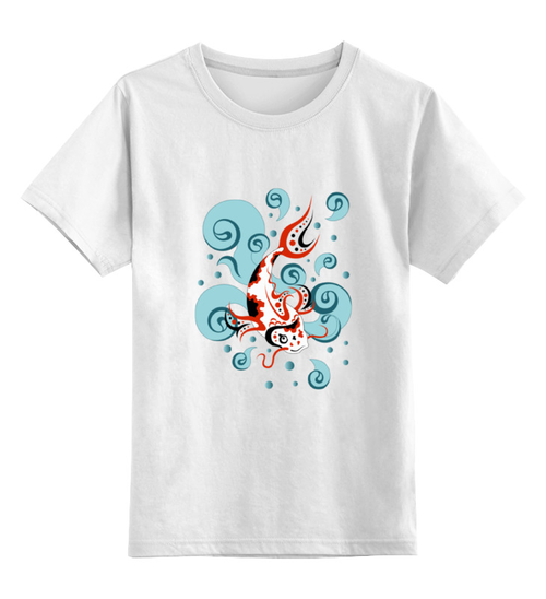 Заказать детскую футболку в Москве. Детская футболка классическая унисекс Карп Кои от Ordwen - готовые дизайны и нанесение принтов.