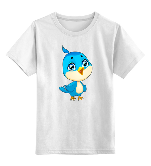 Заказать детскую футболку в Москве. Детская футболка классическая унисекс Птичка от Yaroslava - готовые дизайны и нанесение принтов.