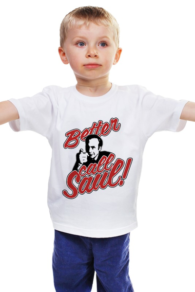 Заказать детскую футболку в Москве. Детская футболка классическая унисекс Better Call Saul от gopotol - готовые дизайны и нанесение принтов.