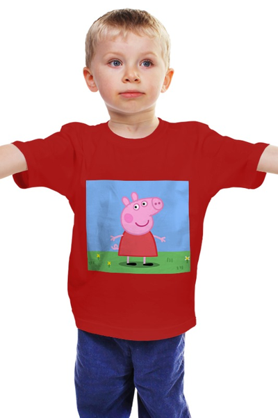Заказать детскую футболку в Москве. Детская футболка классическая унисекс "Свинка Пеппа"🐷 от jasminshakhnazaryan9 - готовые дизайны и нанесение принтов.