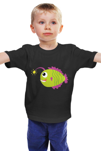 Заказать детскую футболку в Москве. Детская футболка классическая унисекс Рыбка от nadegda - готовые дизайны и нанесение принтов.