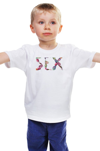 Заказать детскую футболку в Москве. Детская футболка классическая унисекс Seksss от zlataziva - готовые дизайны и нанесение принтов.