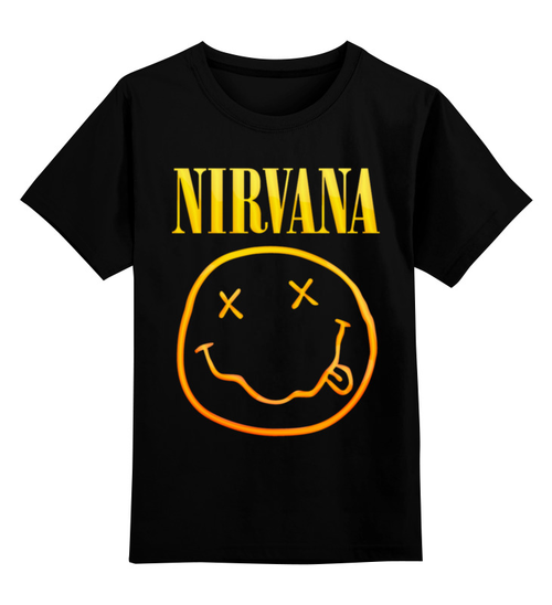 Заказать детскую футболку в Москве. Детская футболка классическая унисекс Nirvana от weeert - готовые дизайны и нанесение принтов.