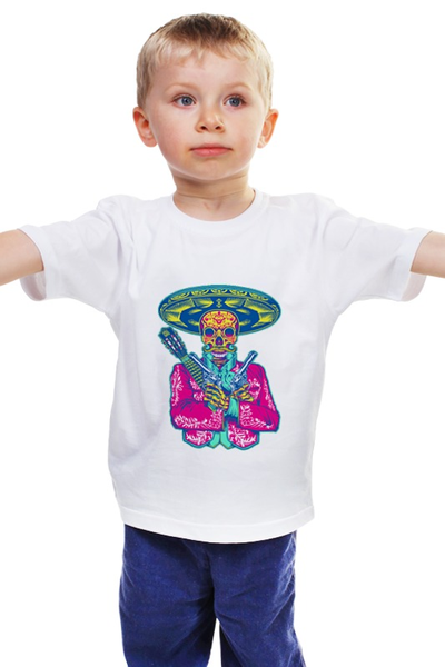 Заказать детскую футболку в Москве. Детская футболка классическая унисекс Mariachi от YellowCloverShop - готовые дизайны и нанесение принтов.