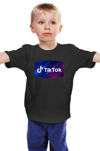 Заказать детскую футболку в Москве. Детская футболка классическая унисекс тикток от queen  - готовые дизайны и нанесение принтов.