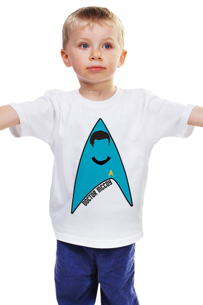 Заказать детскую футболку в Москве. Детская футболка классическая унисекс Звёздный путь (Star Trek) от fanart - готовые дизайны и нанесение принтов.