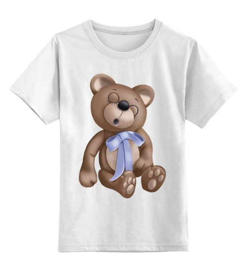 Заказать детскую футболку в Москве. Детская футболка классическая унисекс Сонный мишка от Марина  - готовые дизайны и нанесение принтов.