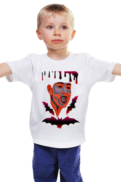 Заказать детскую футболку в Москве. Детская футболка классическая унисекс Вампир от Stil na yarkosti - готовые дизайны и нанесение принтов.