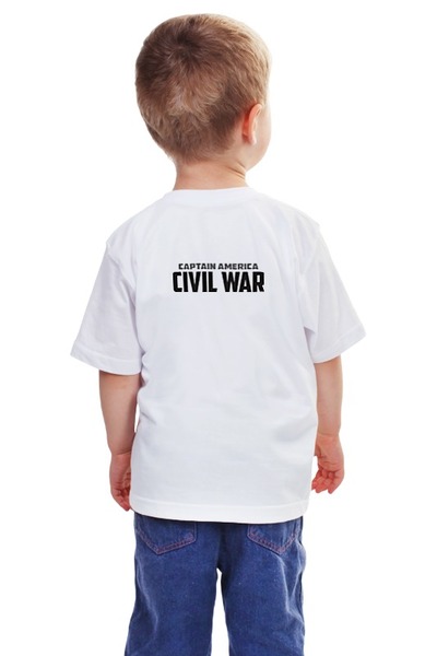 Заказать детскую футболку в Москве. Детская футболка классическая унисекс Капитан Америка от aleks_say - готовые дизайны и нанесение принтов.