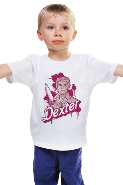 Заказать детскую футболку в Москве. Детская футболка классическая унисекс Dexter от heroes - готовые дизайны и нанесение принтов.
