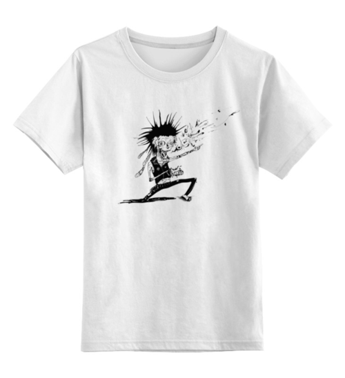 Заказать детскую футболку в Москве. Детская футболка классическая унисекс Панк зомби от Илья Щеблецов - готовые дизайны и нанесение принтов.