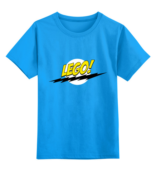 Заказать детскую футболку в Москве. Детская футболка классическая унисекс Лего (Lego) от Zamula - готовые дизайны и нанесение принтов.