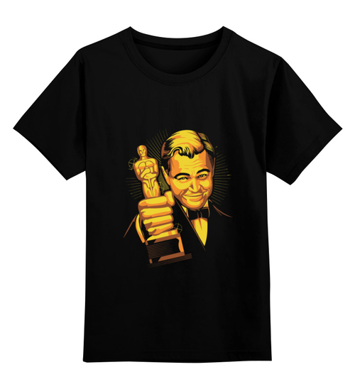 Заказать детскую футболку в Москве. Детская футболка классическая унисекс Dicaprio Oscar от skynatural - готовые дизайны и нанесение принтов.