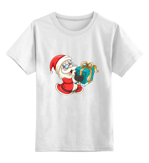 Заказать детскую футболку в Москве. Детская футболка классическая унисекс Санта от THE_NISE  - готовые дизайны и нанесение принтов.