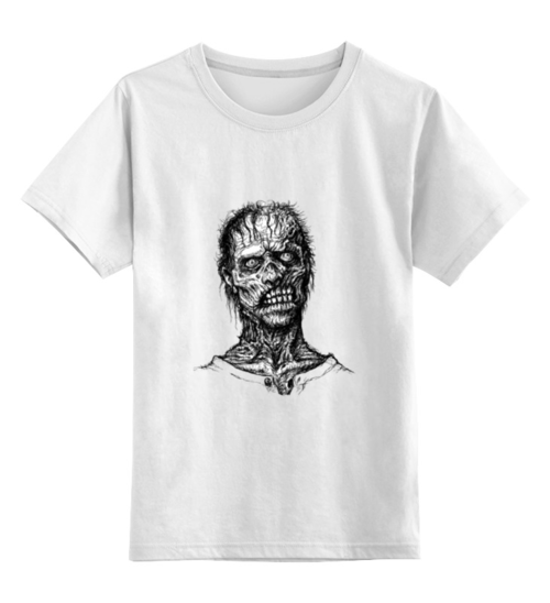 Заказать детскую футболку в Москве. Детская футболка классическая унисекс Zombie Art  от Leichenwagen - готовые дизайны и нанесение принтов.