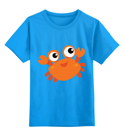 Заказать детскую футболку в Москве. Детская футболка классическая унисекс Крабик от nadegda - готовые дизайны и нанесение принтов.