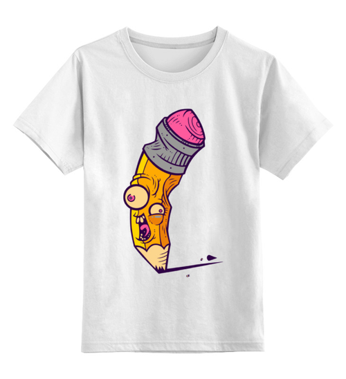 Заказать детскую футболку в Москве. Детская футболка классическая унисекс Карандаш от svetlanas - готовые дизайны и нанесение принтов.