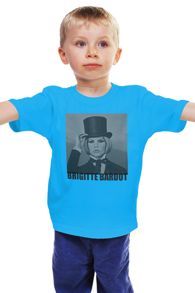 Заказать детскую футболку в Москве. Детская футболка классическая унисекс Brigitte Bardot от KinoArt - готовые дизайны и нанесение принтов.