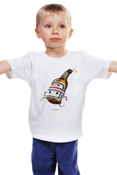 Заказать детскую футболку в Москве. Детская футболка классическая унисекс Пивасик от printik - готовые дизайны и нанесение принтов.