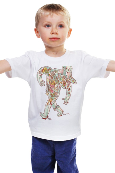 Заказать детскую футболку в Москве. Детская футболка классическая унисекс Все в одном от glebsky - готовые дизайны и нанесение принтов.