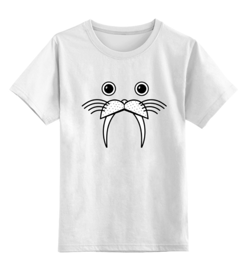 Заказать детскую футболку в Москве. Детская футболка классическая унисекс Смешной Морж от originals - готовые дизайны и нанесение принтов.