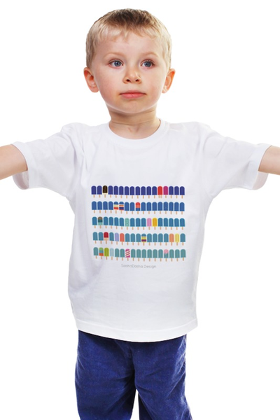Заказать детскую футболку в Москве. Детская футболка классическая унисекс Мороженка от sashadasha - готовые дизайны и нанесение принтов.