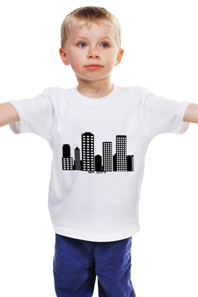 Заказать детскую футболку в Москве. Детская футболка классическая унисекс Мой город от Konstantin Gebo - готовые дизайны и нанесение принтов.